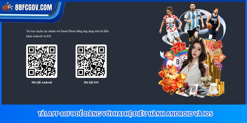 Tải app 88fc dễ dàng với hai hệ điều hành Android và iOS